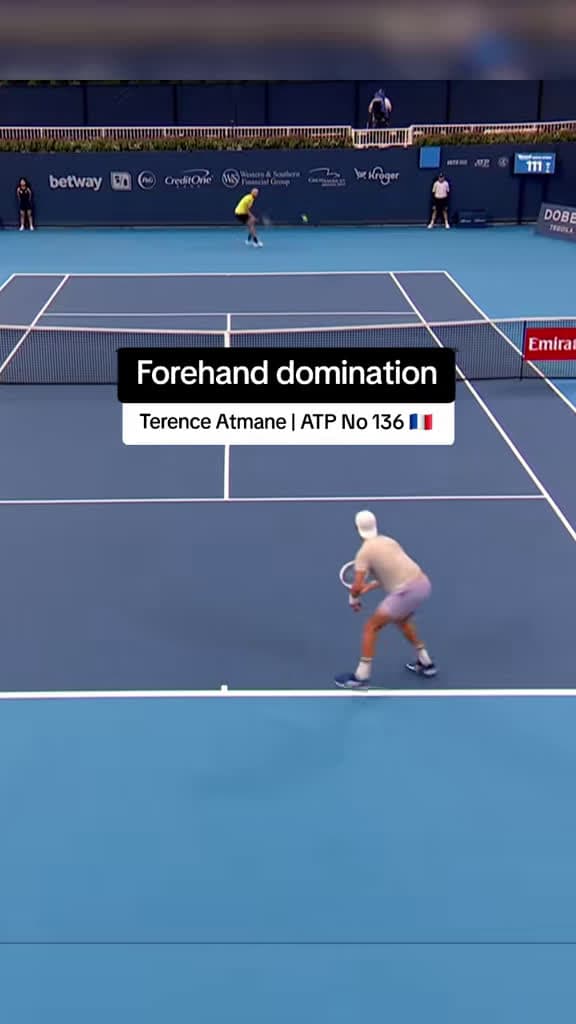 cover for Terence Atmane's forehand is a weapon 🔥 ATP No. 136 powers into the Cincinnati Masters quarterfinals. #TerenceAtmane #Tennis #CincinnatiOpen #ATP