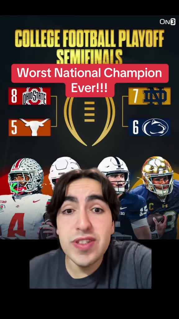 cover for Could this be the worst national champion in college football history? Chaos ahead 🏈😱 #CollegeFootball #NationalChampionship #CFB