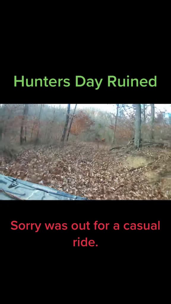 cover for When you ruin a hunter's day on the trail 😂 #hunting #atv #funny #huntingfails