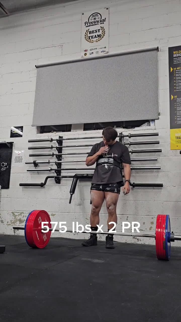 cover for 575 lb x 2 Deadlift PR — absolute beast mode 💪🔥 #Deadlift #Strength #PR #Powerlifting #GymLife