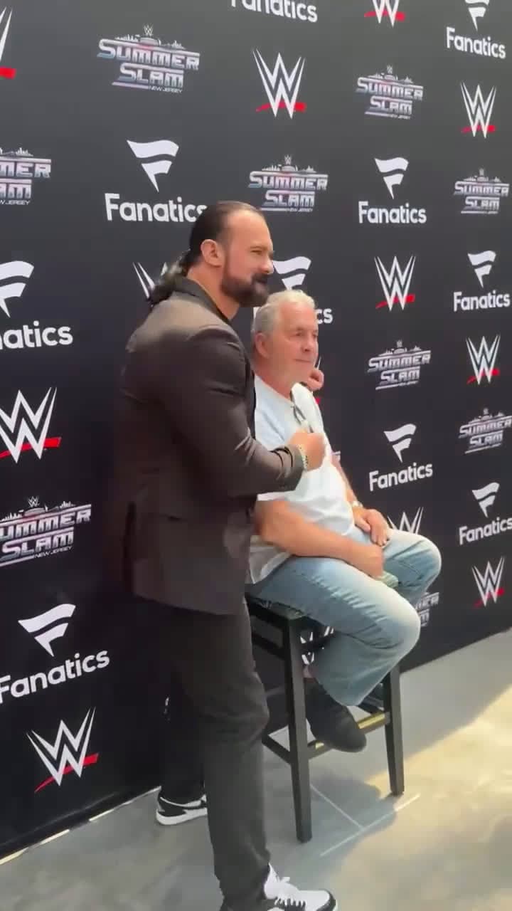 cover for Drew McIntyre meets a true legend! 🔥 #Wrestling #Legend #StarMoments