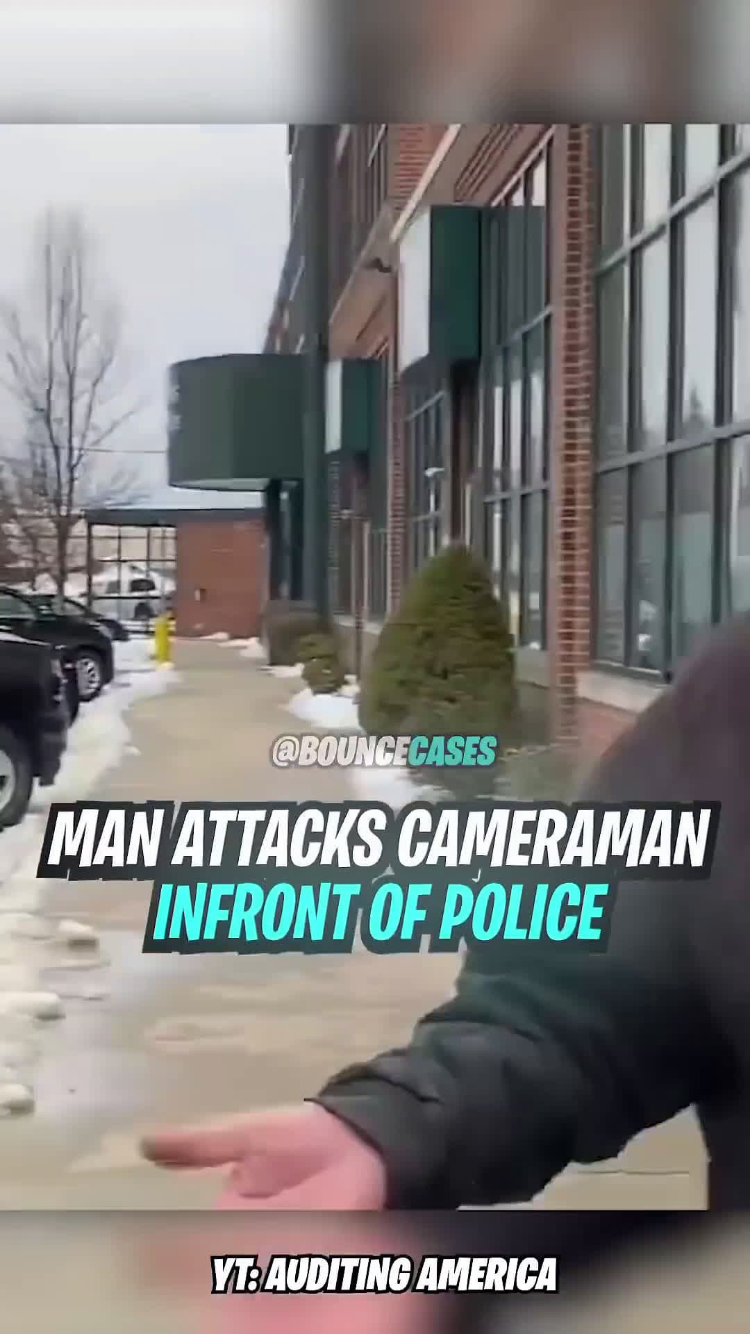 cover for Man ATTACKS cameraman infront of police 😨 #bodycam 