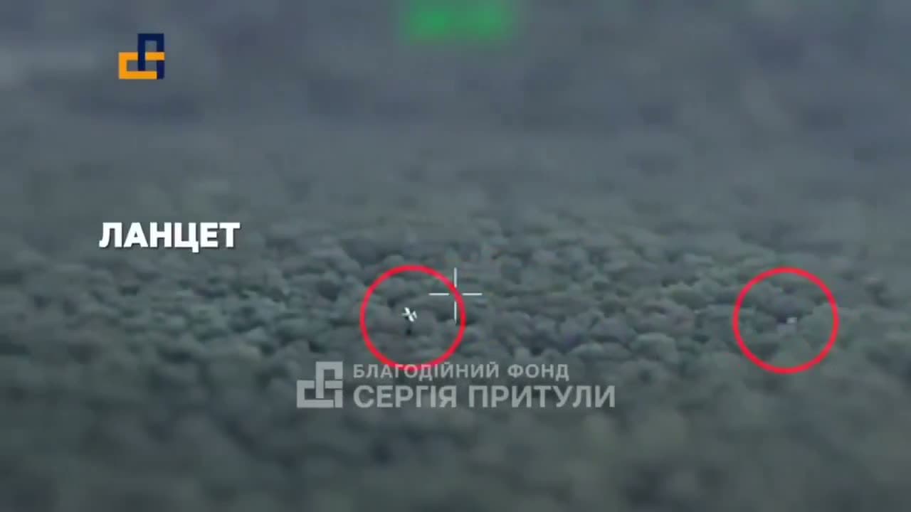 cover for Incredible moment: Ukrainian FPV drone intercepts Russian Lancet UAV! 🚁🔥 #DroneWars #Ukraine #FPV #Lancet #TechBattle