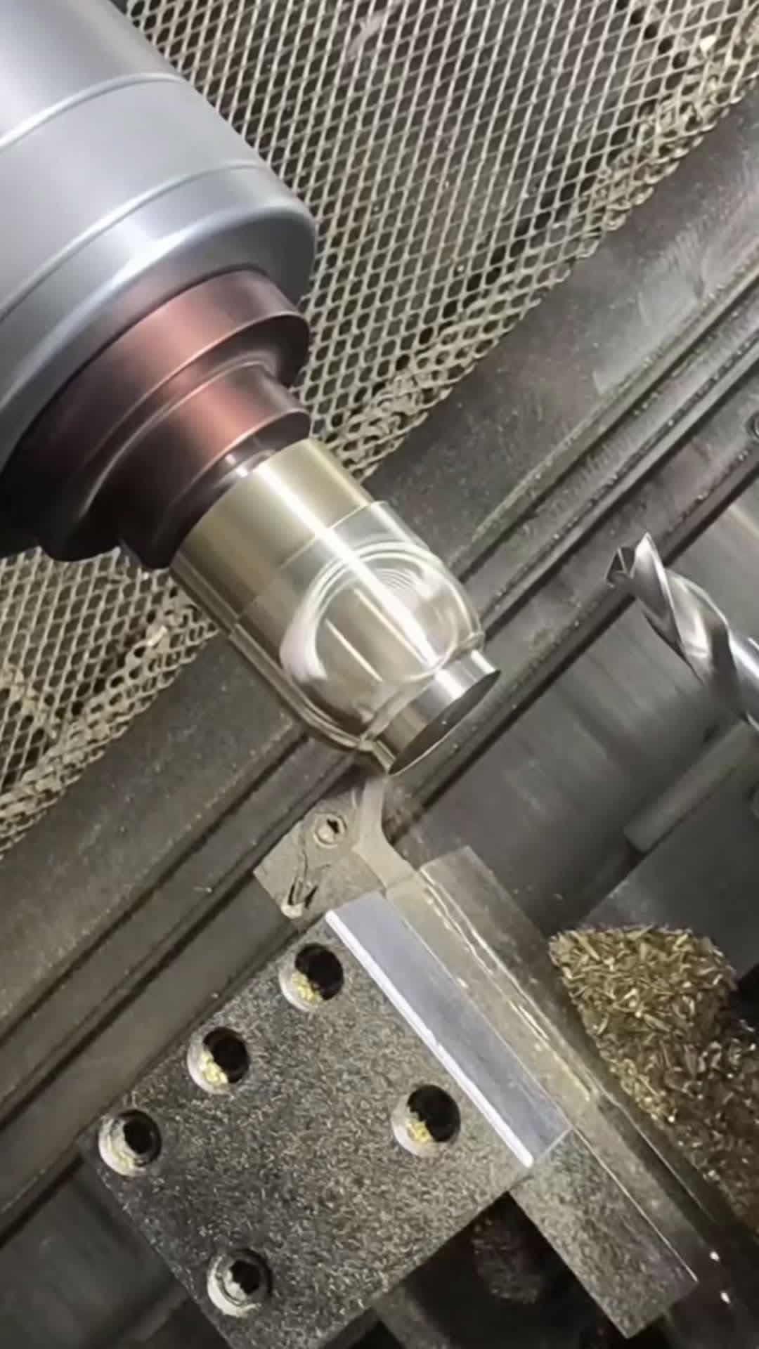 cover for CNC Machining- making a hollow brass ball …#cncmachining #cnc #cncmilling #manufacturing #machining #cncfactory #machinist #cncturning #machinery #cncmachine
