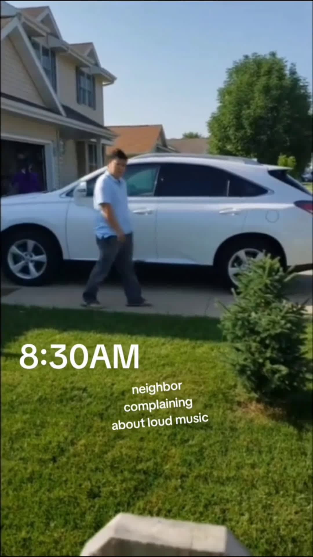 cover for neighbor complaining about loud music NEIGHBORS#scoopz#fyp