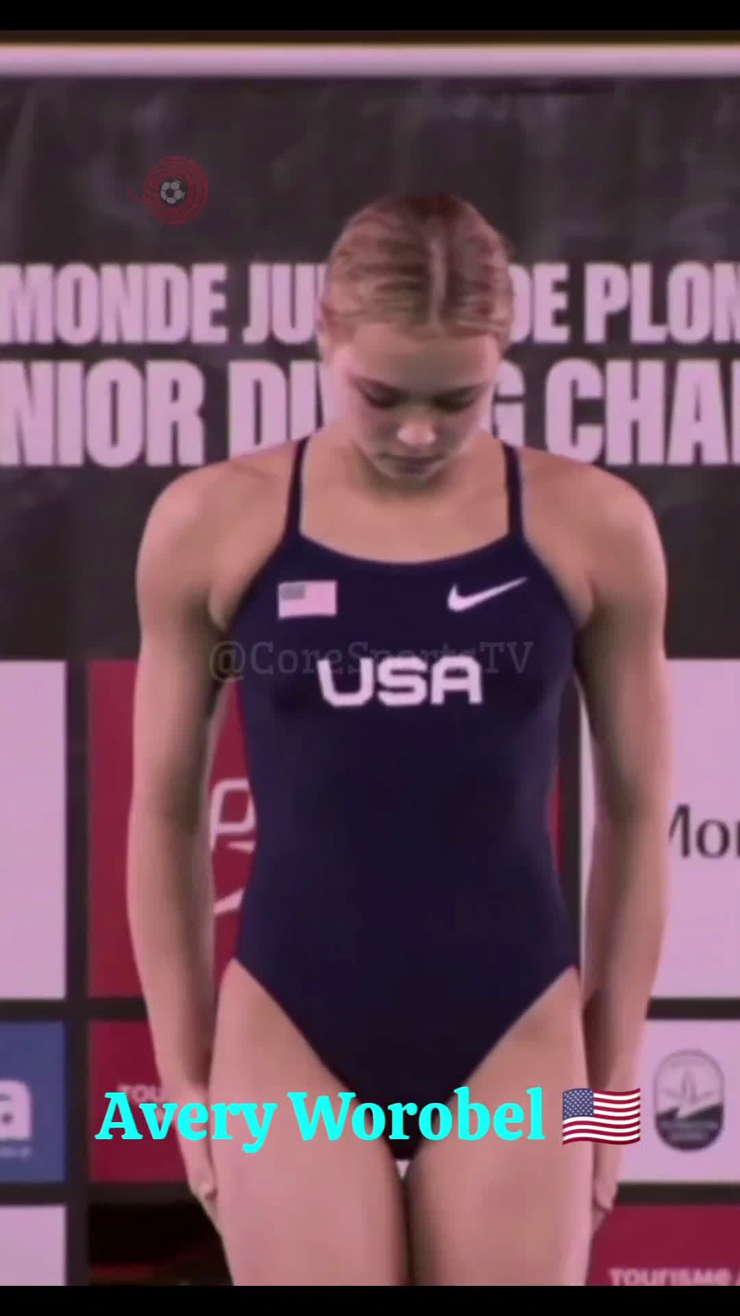 cover for #CaughtOnCamera #athlete  #fyp  #viral  #followers Womens Dive ..Perfect dive 