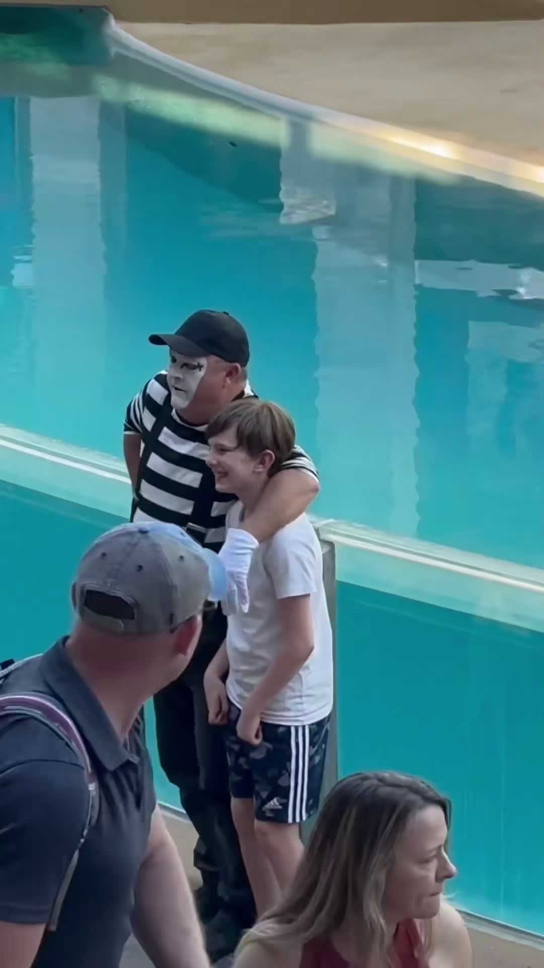 cover for #FirstVideoChallenge Cutest picture experience Tom mime SeaWorld 