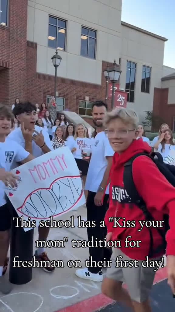 cover for This school has a "Kiss your mom" tradition for freshman on their first day. 😊 Let's normalize this please.  created by Good News Correspondent with Los Angeles Guitar Quartet’s Music for a Found Harmonium (Instrumental)