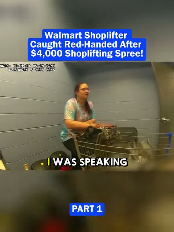 cover for Walmart Shoplifter Busted After $4,000 Theft Spree! 🚨 #truecrime #bodycam #news