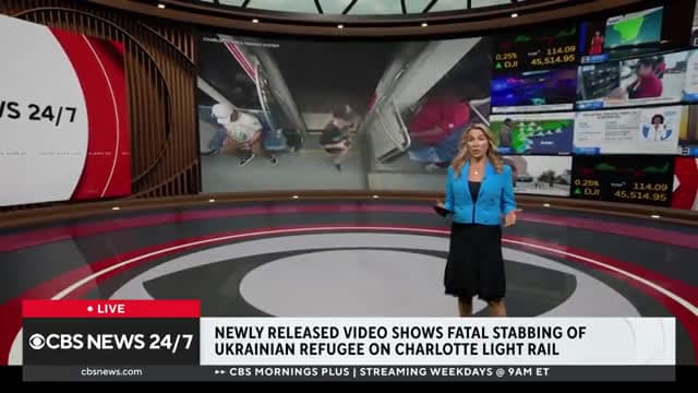 cover for Newly released video shows fatal stabbing of Ukrainian refugee riding Charlotte light rail