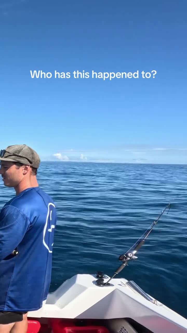 cover for #CaughtOnCamera Be honest, whos lost a combo over the side!- Put the jigging combo with a livey on in the rod holder for two seconds to have a cast at some tuna… Didnt reset drag after the last fish, shit happens hahaha