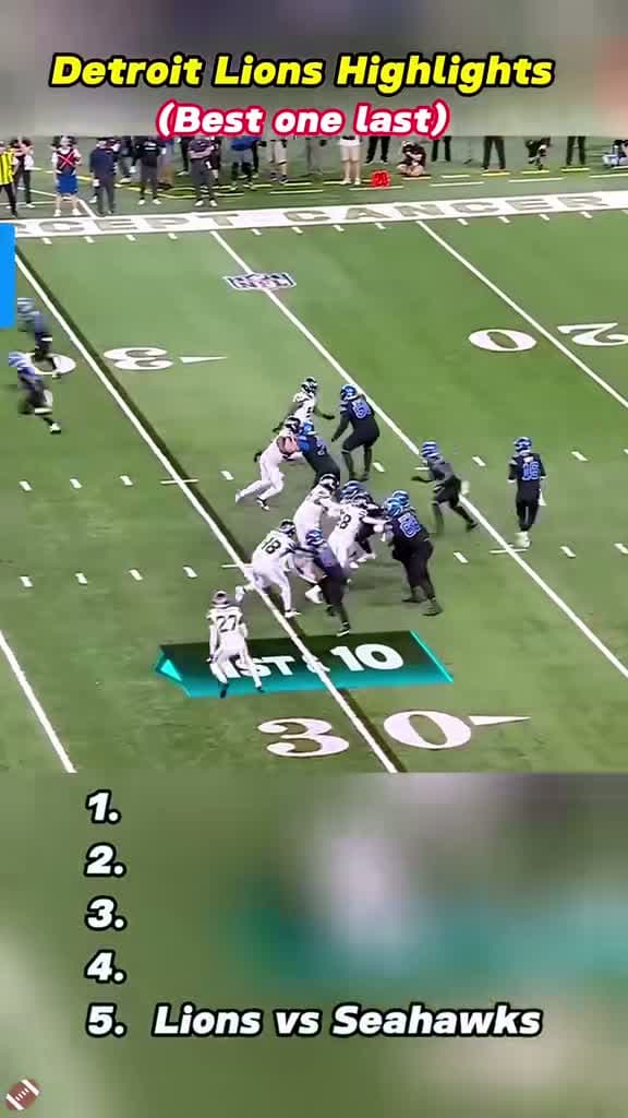 cover for Epic Lions Highlights! Watch the best plays 🦁🔥 #NFL #Lions #Football