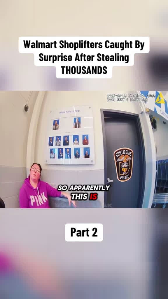 cover for Walmart shoplifters busted after stealing THOUSANDS! Watch the shocking arrest unfold. 🚨 #cops #bodycam #police