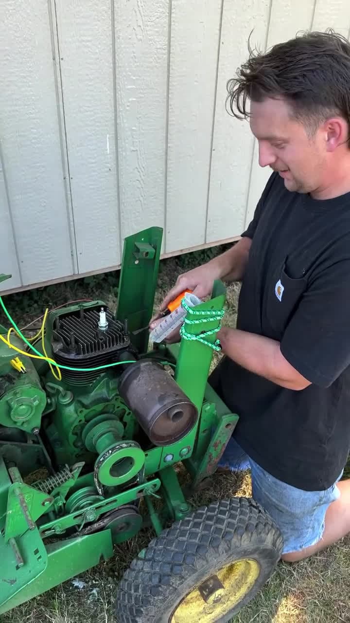 cover for Exhaust valve stuck open johndeere tractor mower