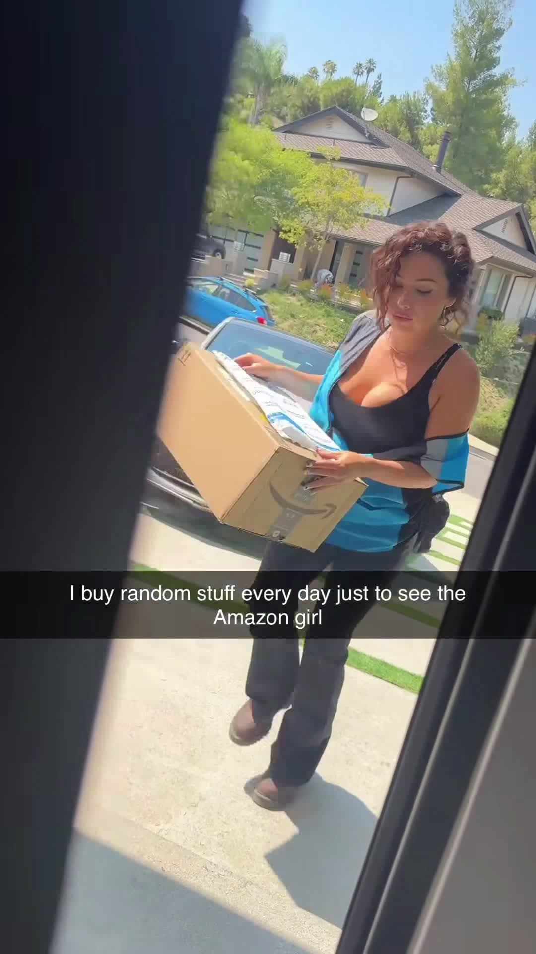 cover for I buy random stuff every day just to see the Amazon girl
