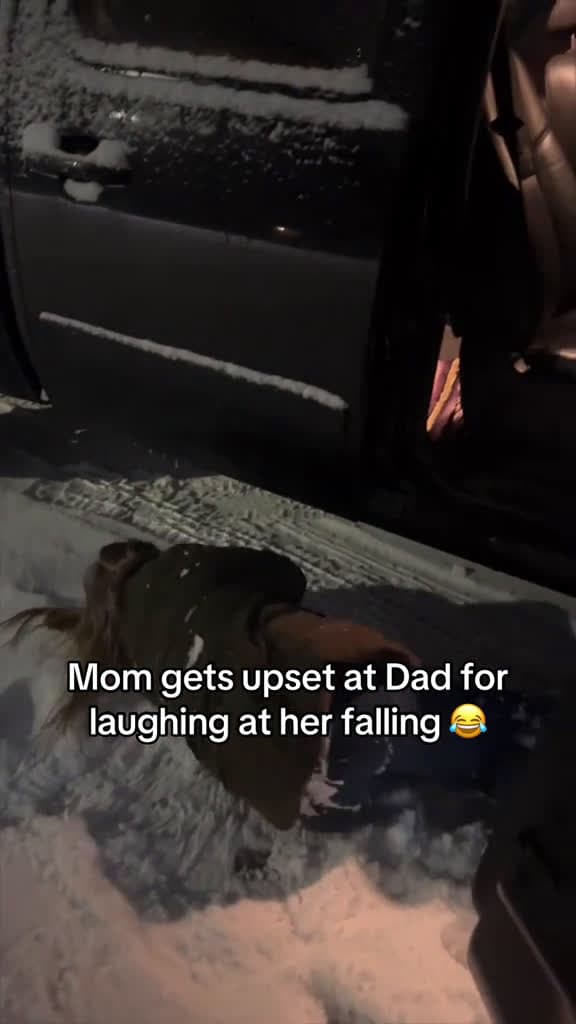 cover for Mom gets upset at Dad for laughing at her falling. dad husbandwife reaction relat 90958 #nicevideo