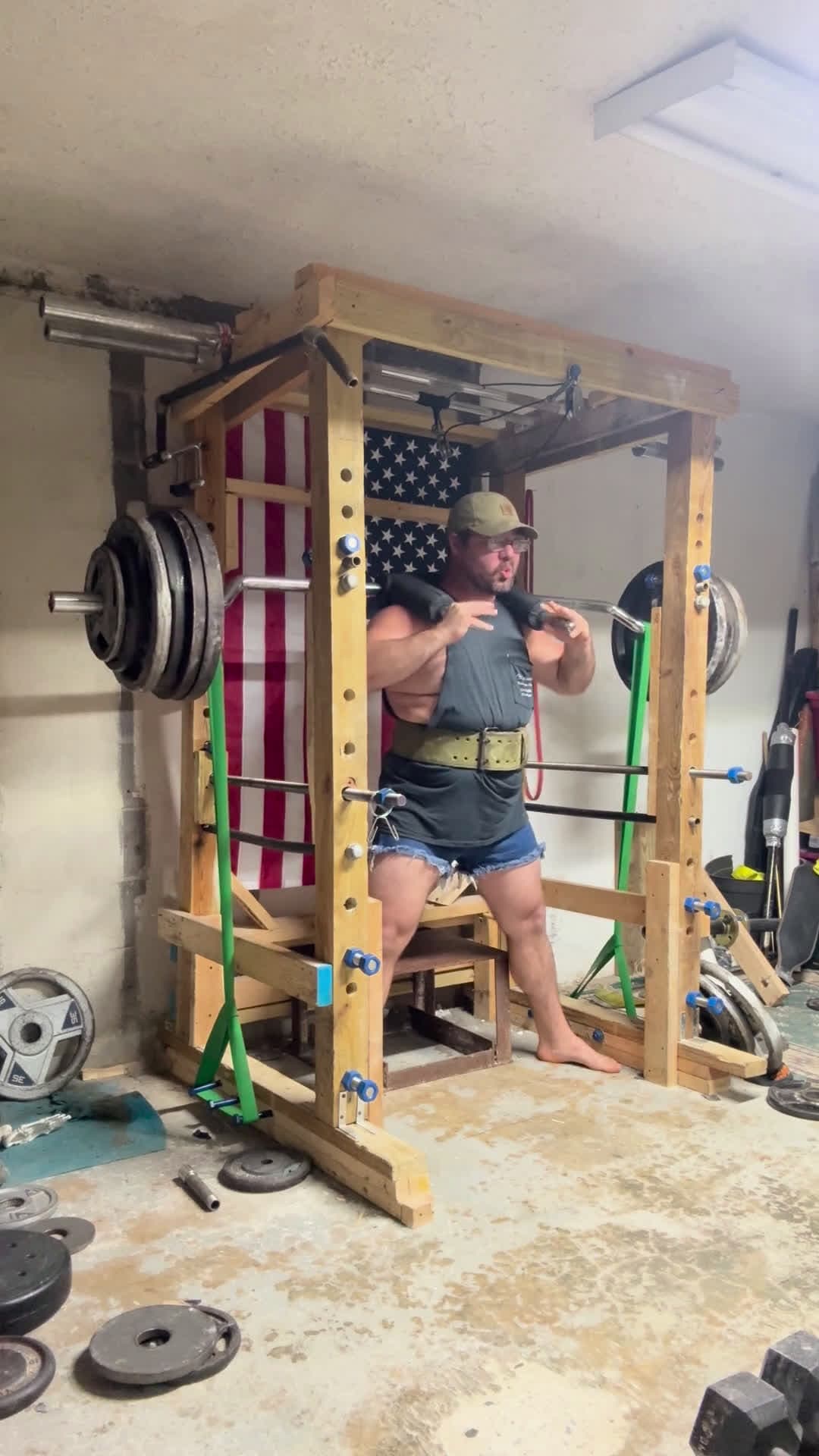 cover for Crushing a 485 lbs box squat with heavy bands! 🔥 #BoxSquat #StrengthTraining #HeavyLifting #Powerlifting