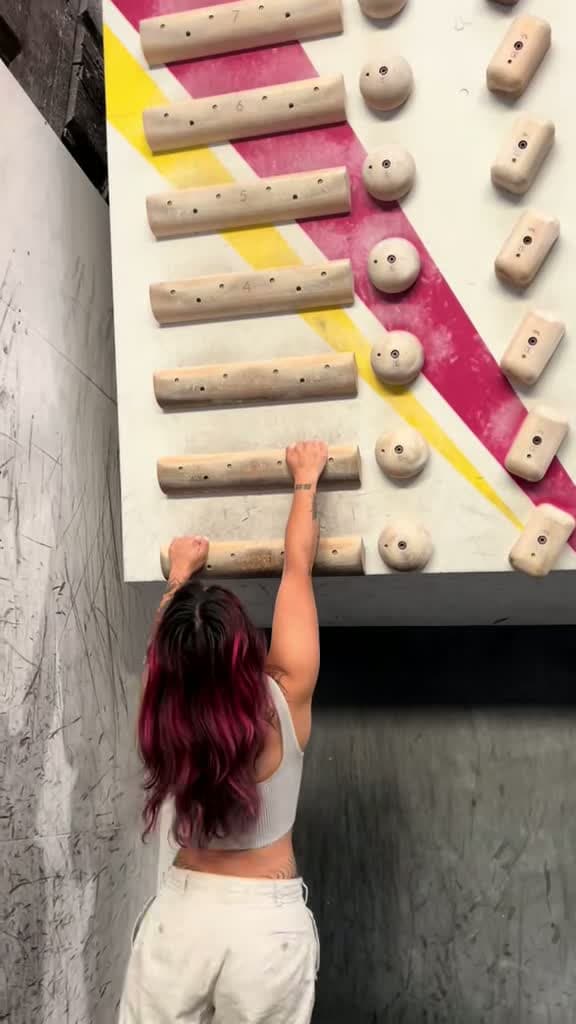 cover for First time trying the campus board! 💗 #Climbing #CampusBoard #FirstTry