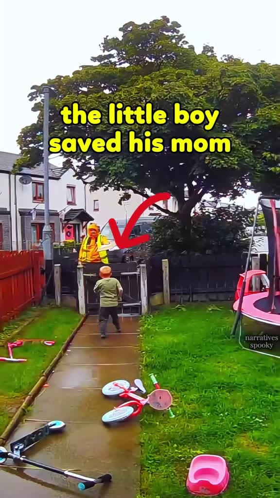 cover for #CaughtOnCamera A little boy asked a delivery driver to help his mom