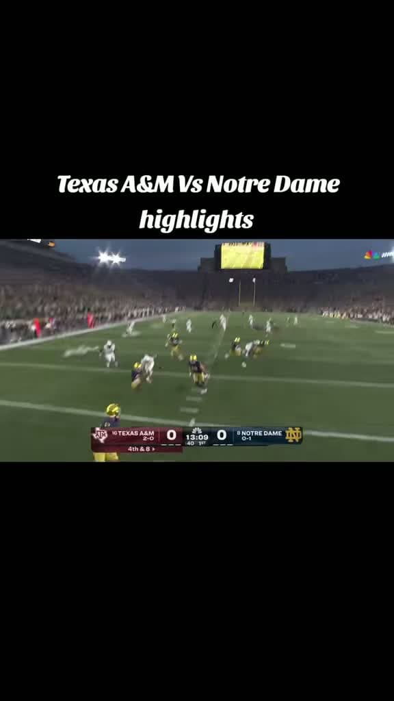 cover for Shock in South Bend! Texas Aggies topple Notre Dame in epic upset! #CFB #TexasAggies #UpsetAlert