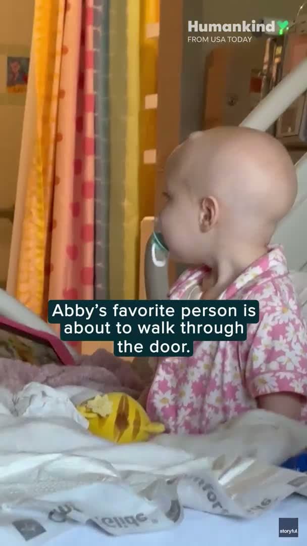 cover for Watch little sister battling cancer overjoyed to see her brother again