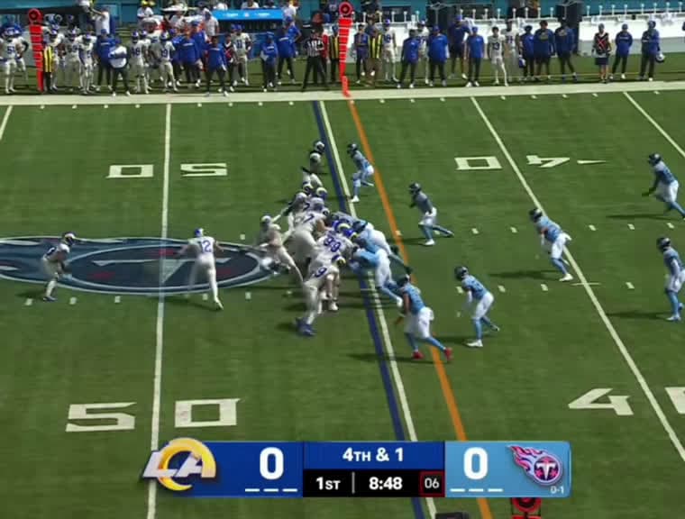 cover for Puka Nacua scores a dazzling touchdown! 🏈 #NFL #LosAngelesRams #Touchdown