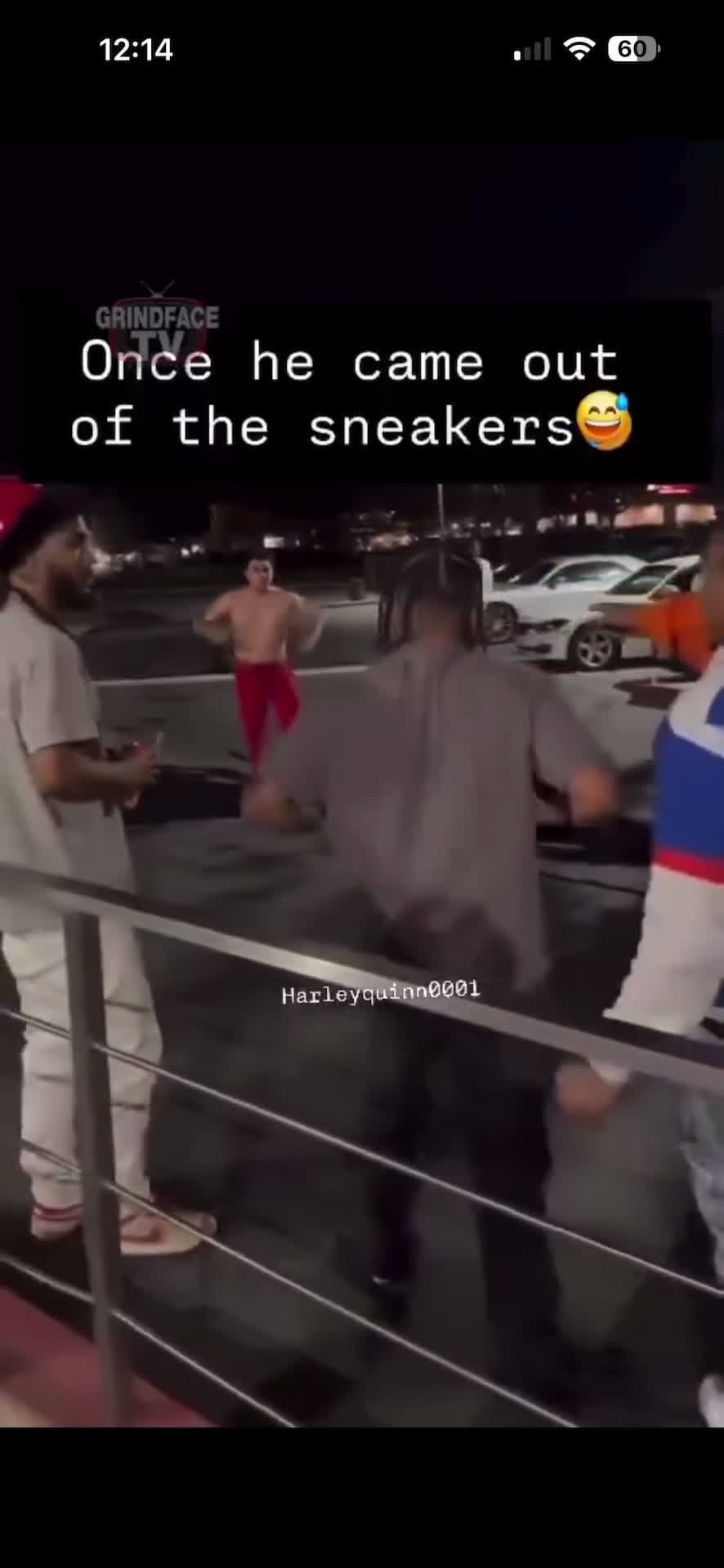 cover for Them sneakers was really holding him back 😭😭😭😭 (posting fights videos every day!!)
