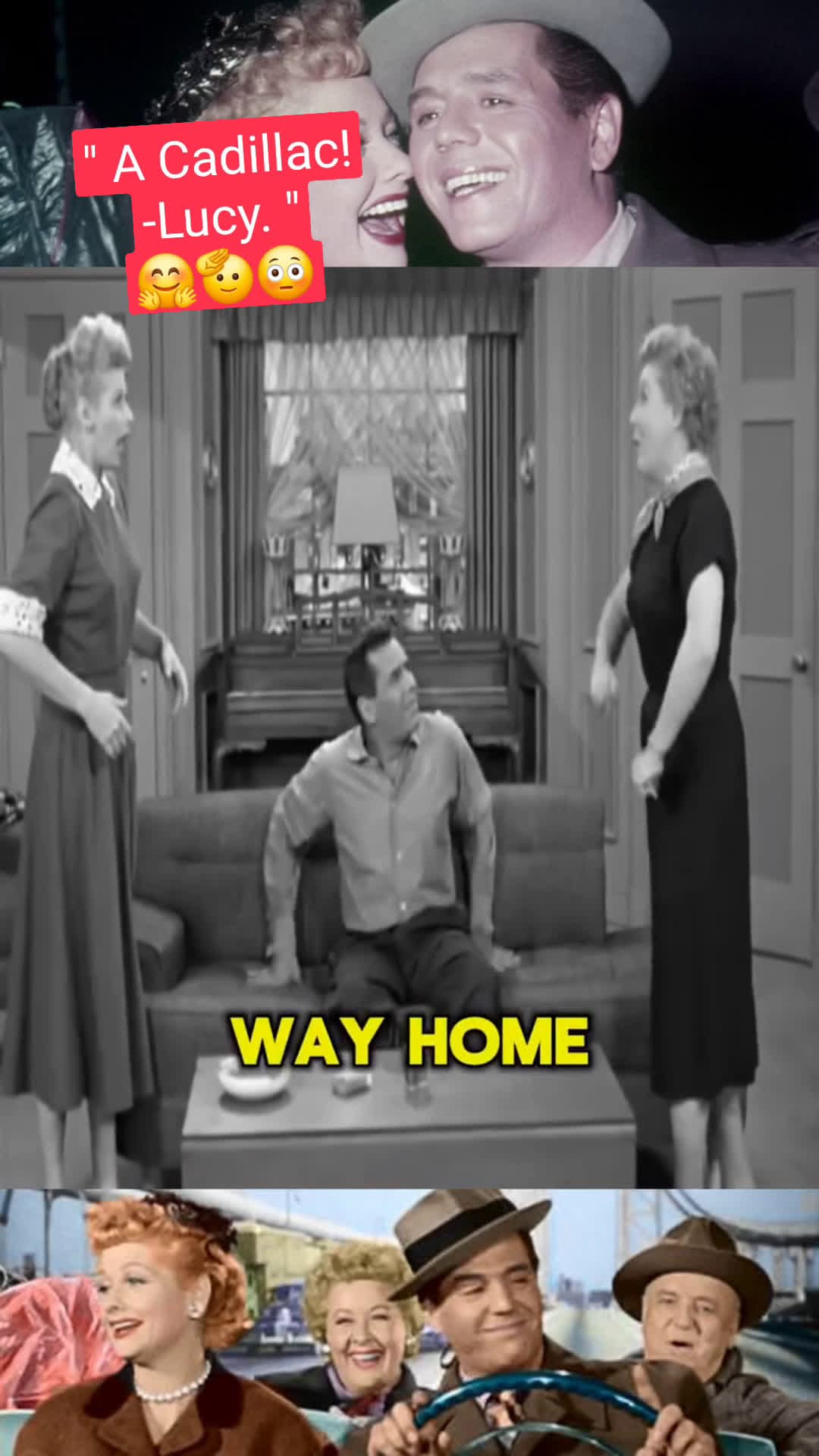 cover for 🤣Lucy, So excited of the new convertible Cadillac !#ilovelucy #lucy #classic #clips #tvshow #movieclips #comedy #everyone #highlight 