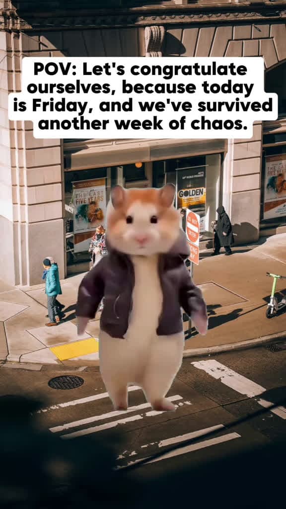 cover for POV: Lets congratulate ourselves, because today is Friday, and we’ve survived another week of chaos. 💯🫶🏻 #friday #f #tgif  created by elizabethsummerbell with 💫ChaySparks💫’s original sound