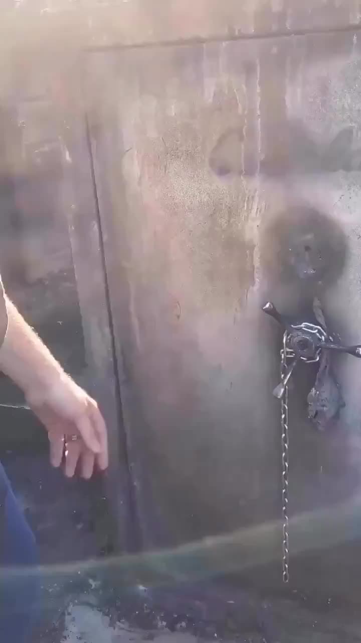 cover for Gun safe pulled from a house fire
