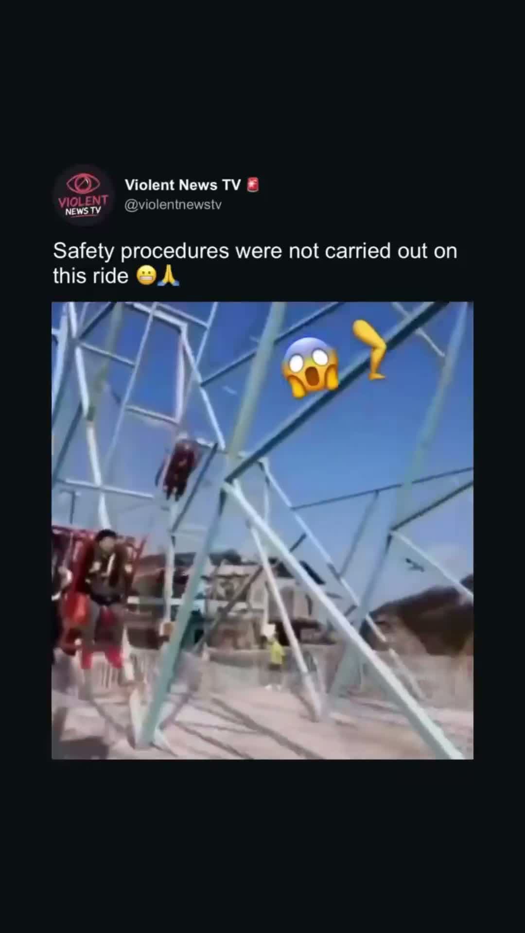 cover for please take safe procussions be for riding these fair rides.... #caughtoncamera #trending #wtftv #viral #scoopz 