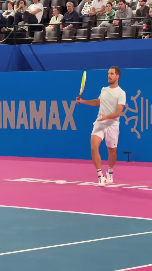 cover for Gasquet in action 🔥 ATP pro showing finesse on the court. #Gasquet #Tennis #ATP #InAction