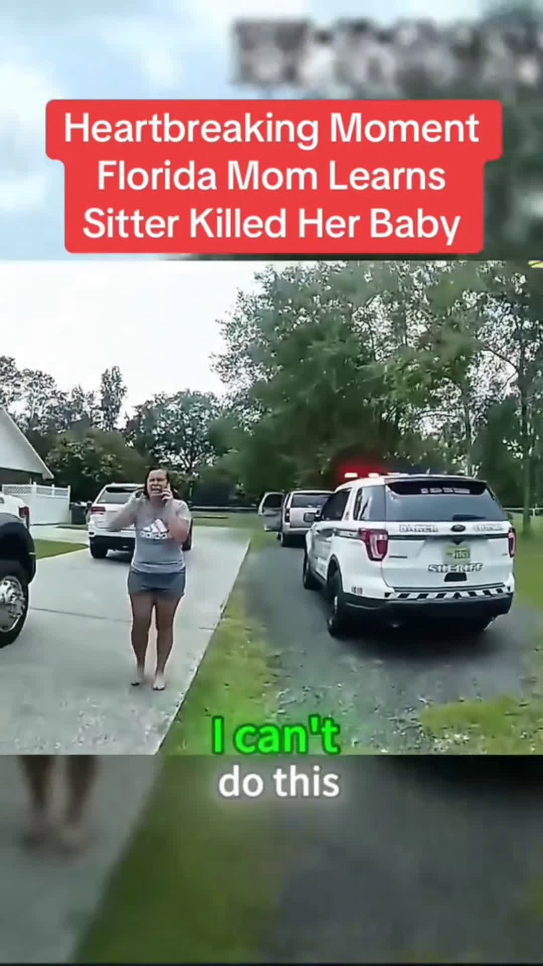 cover for Heartbreaking moment Florida mom learns sitter killed her baby #truecrime  #bodycam #trending #scoopz #fyp #truecrimestories #police 