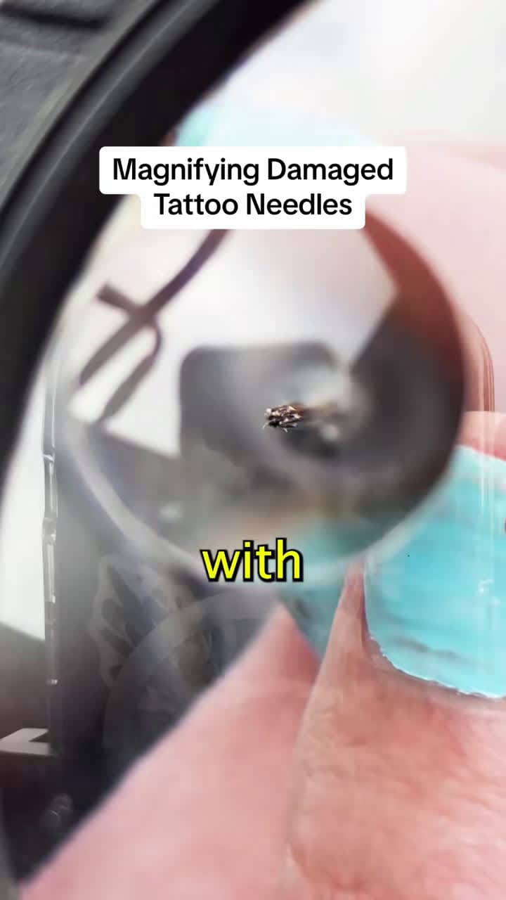 cover for Protect your needles: hitting the bottom of the ink cap can dull or damage them. 💉⚠️ #tattooneedles #tattooapprentice #howtotattoo