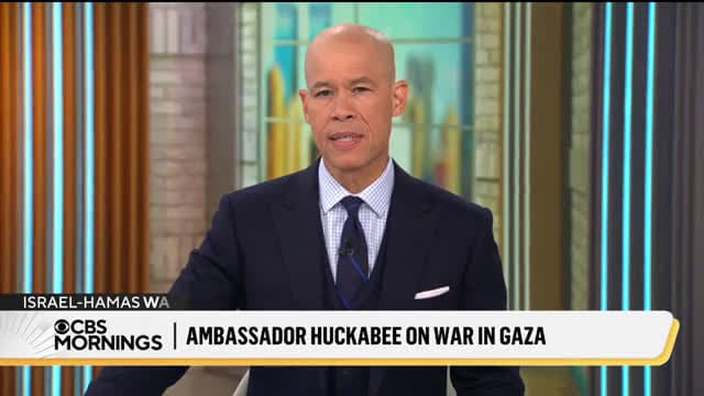 cover for U.S. Ambassador to Israel Mike Huckabee faces questions over starvation in Gaza, aid sites