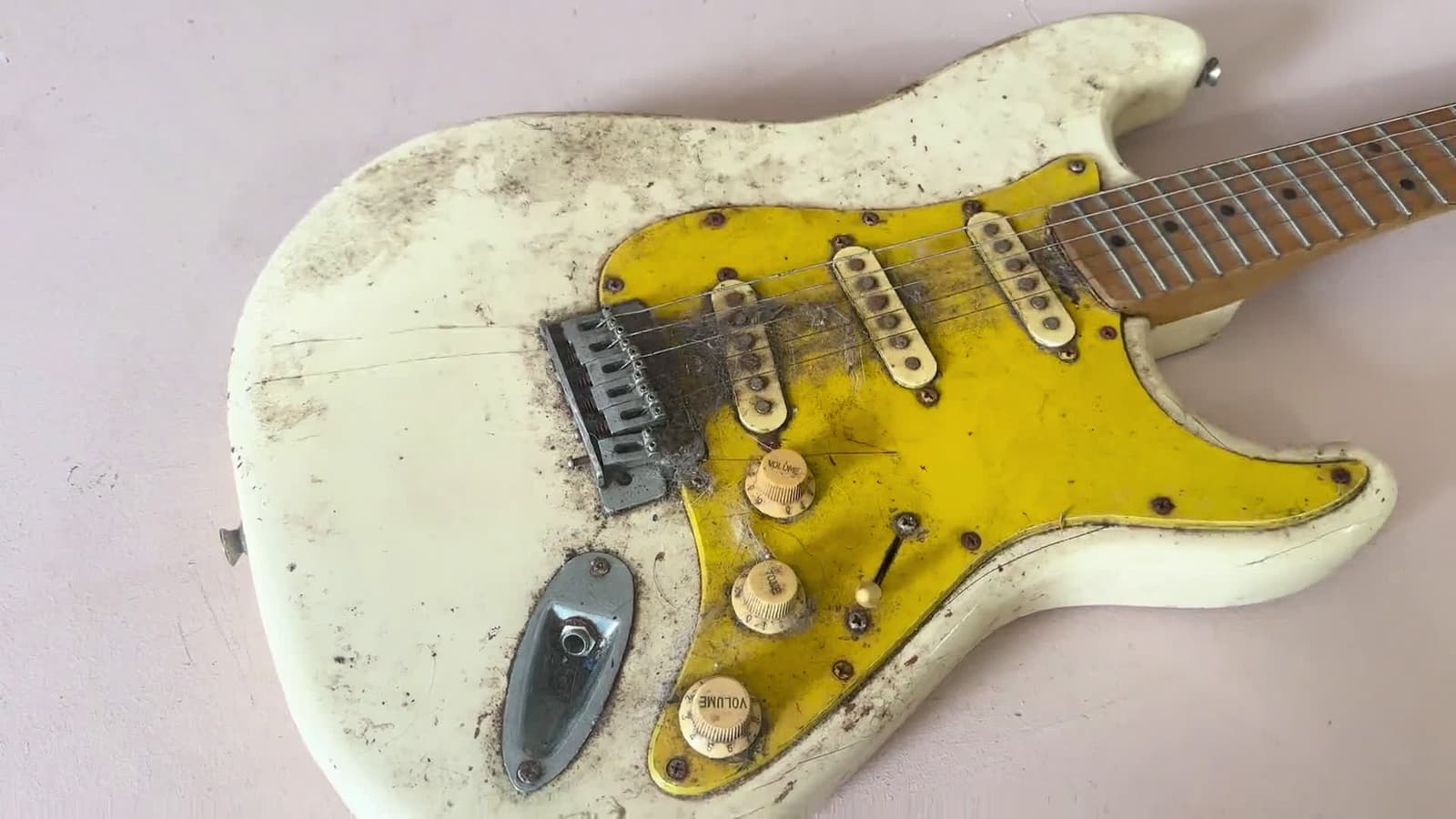 cover for Old Squier makeover: a full refinish, repair, and rebuild—watch the transformation unfold 🎸✨ #GuitarDIY #GuitarRepair #Squier #Refinish #Luthier