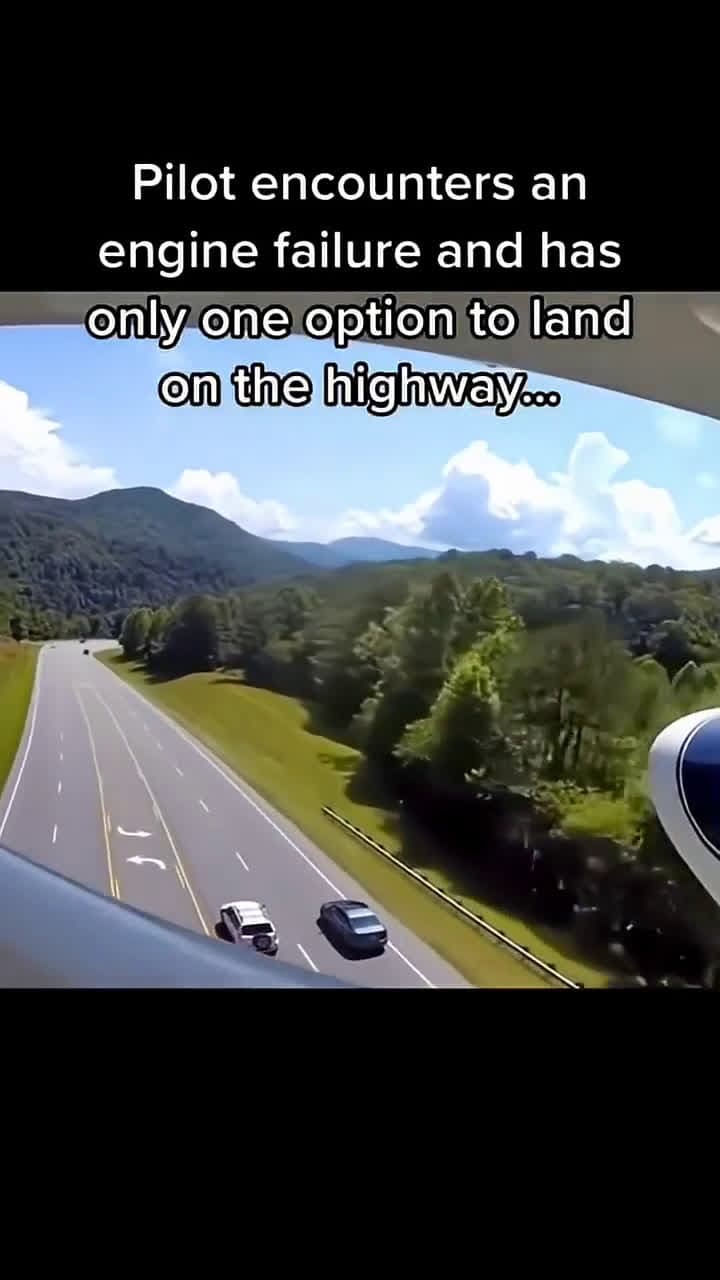 cover for When a plane uses the highway as a runway! 🛬 #Aviation #Unexpected #Highway #Viral