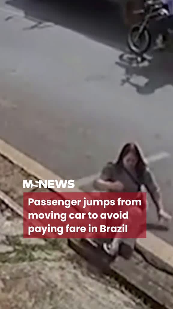 cover for Passenger  jumps from a moving car to save 😍😍