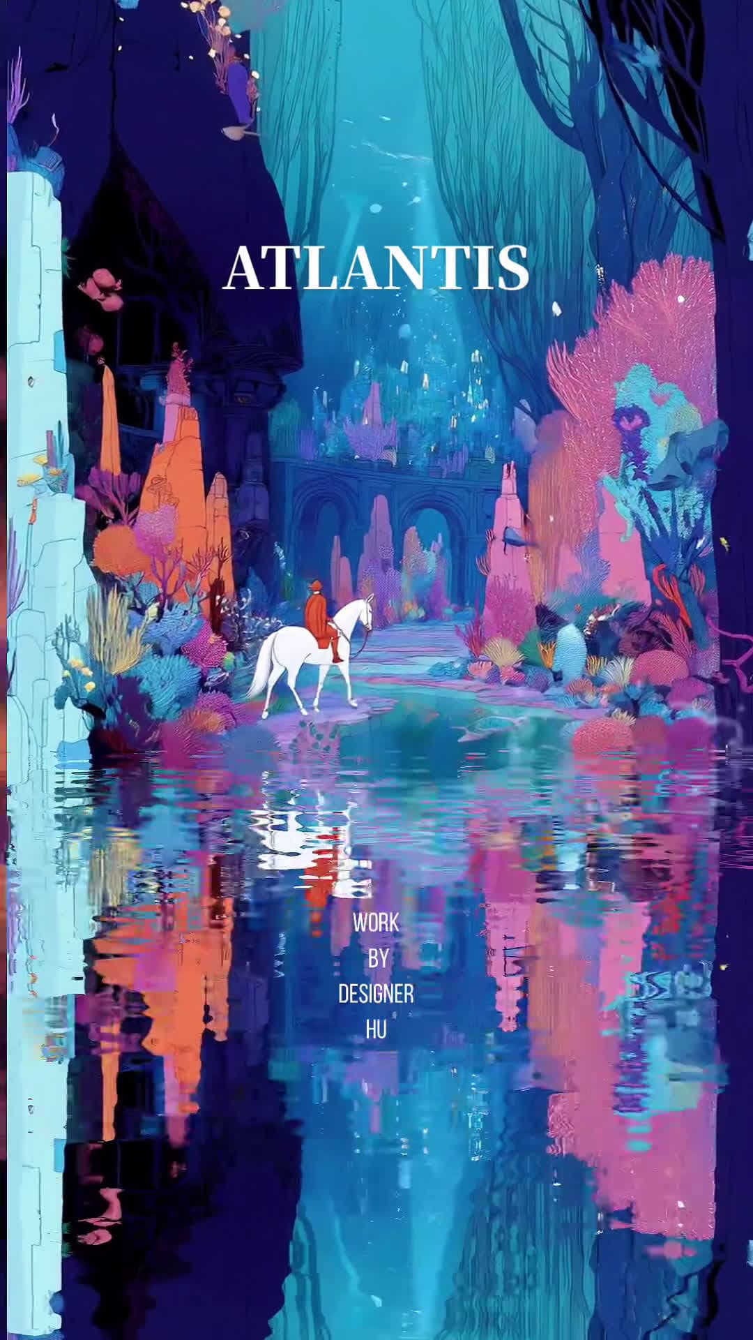 cover for AI video: Healed by the amazing colors beneath the sea! #Original #Dream #VisualArt #HealingWallpaper #DailyShare #SeaColors #Relax #NatureWonders #UnderwaterCharm #ai