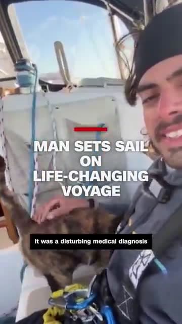 cover for Man sets sail on life-changing voyage