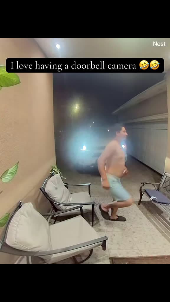 cover for Hilarious doorbell camera moments caught on tape! 😂 #Funny #HusbandWife #Doorbell #Fart