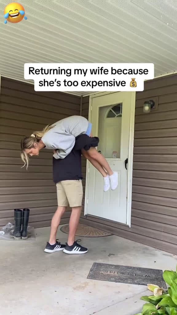 cover for Return the wife fyp funnymoments funny Foryou tiktok funnytiktok funnyvideo college prank 91839 #america