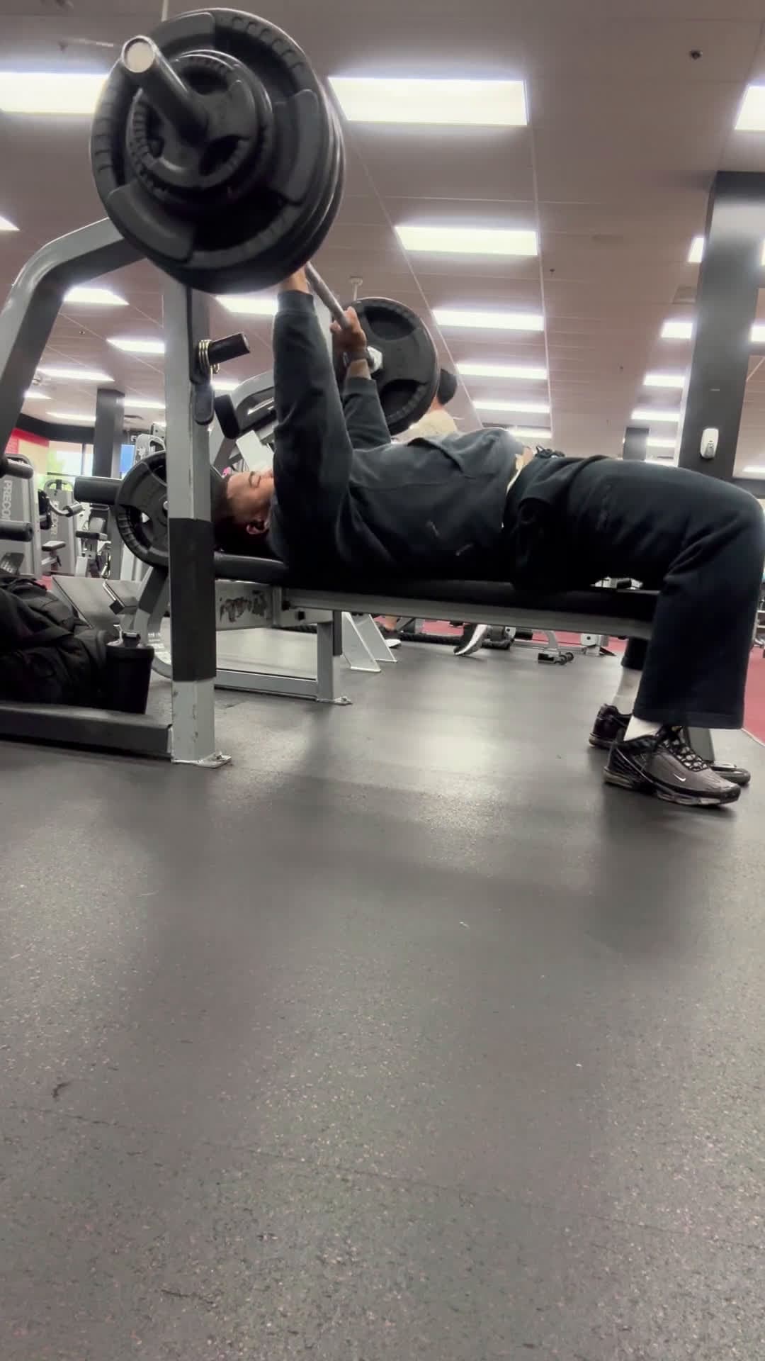 cover for 345 Bench Press PR! But did my butt leave the bench? 🤔 #BenchPress #GymFails #Powerlifting #PR