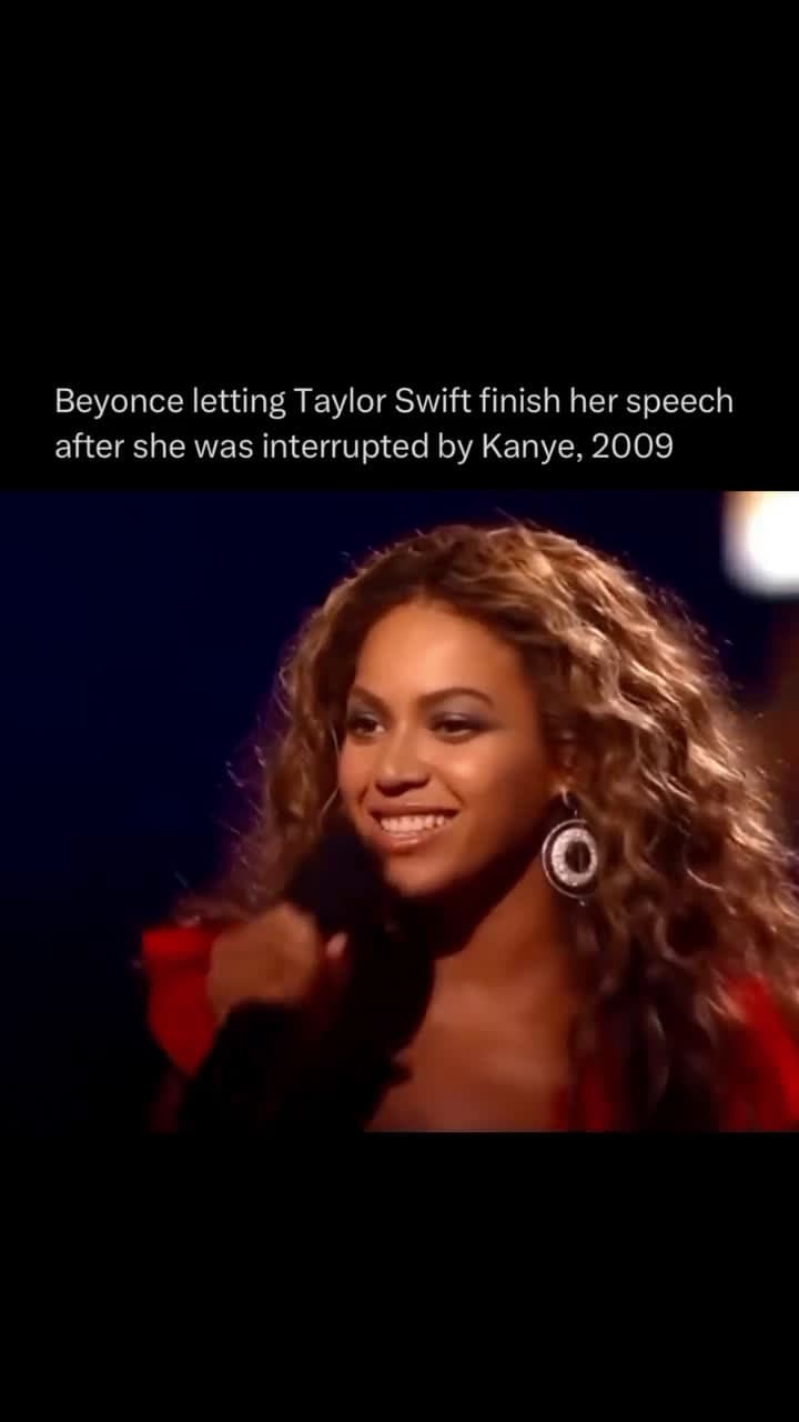 cover for Beyonce letting Taylor Swift Finish her speech after she was interrupted by kanye in 2009