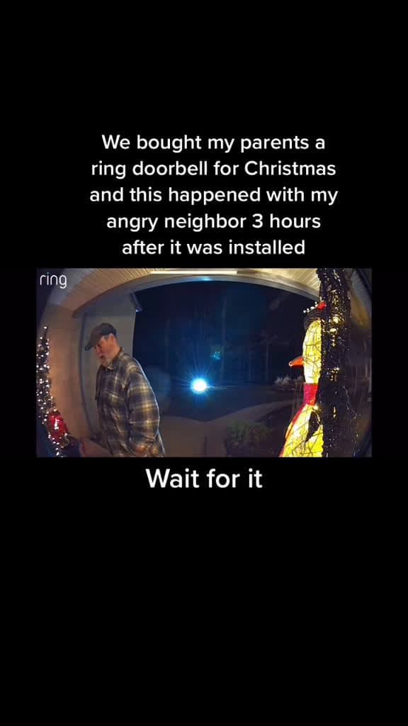 cover for When the Ring doorbell already pays for itself 😂 #RingDoorbell #AngryNeighbor #WordsOfWisdom