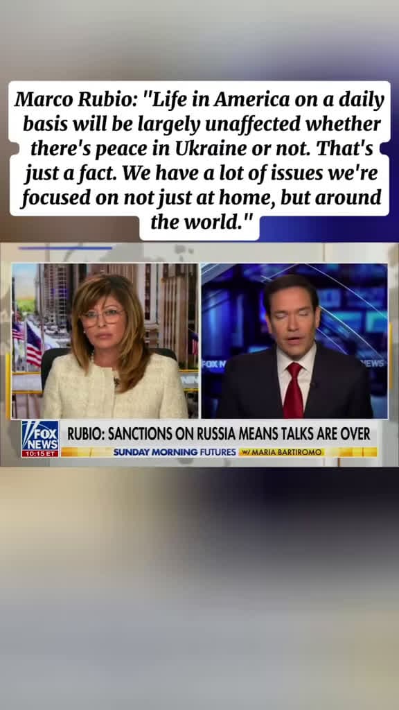 cover for Rubio says a Ukraine peace deal hinges on concessions from both Russia and Ukraine, and warns against new sanctions. Can diplomacy win? 🤝 #Ukraine #Russia #PeaceTalks #USPolitics #Rubio