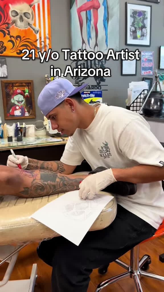 cover for Mesa, AZ tattoo artist taking bookings now — DM to reserve your next piece ✍️ #MesaAZ #TattooArtist #TattooDesign #TattooInspo #BookNow