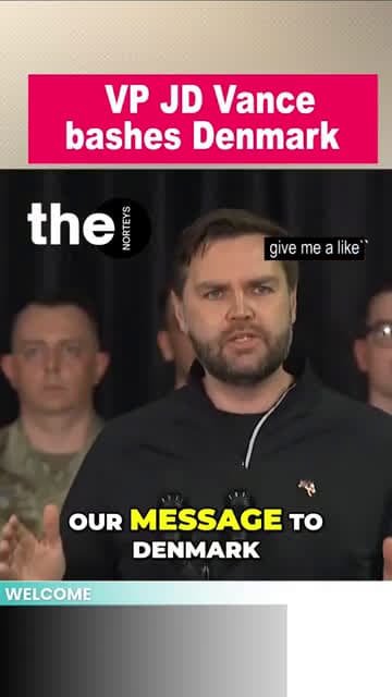 cover for JD Vance Warning to Denmark