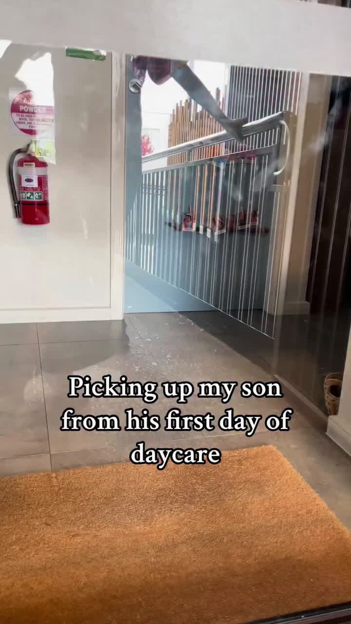 cover for Picking up my son from his first day of the daycare