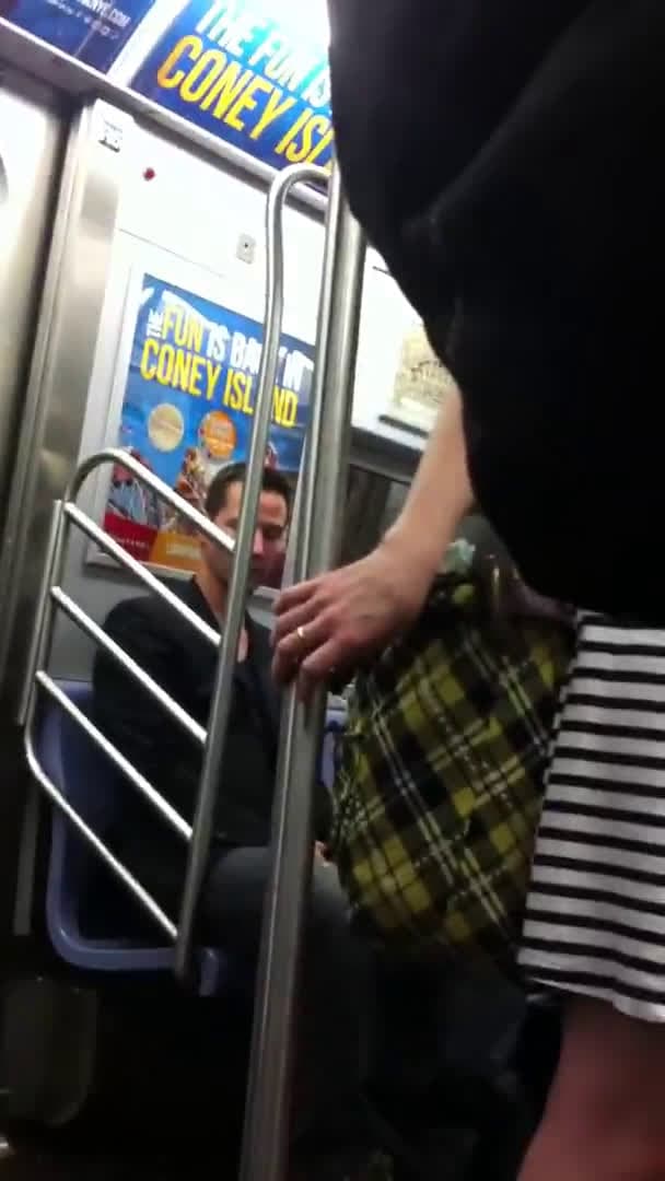 cover for Keanu Reeves riding the subway and giving up his seat to a woman like a true gentleman will always be iconic